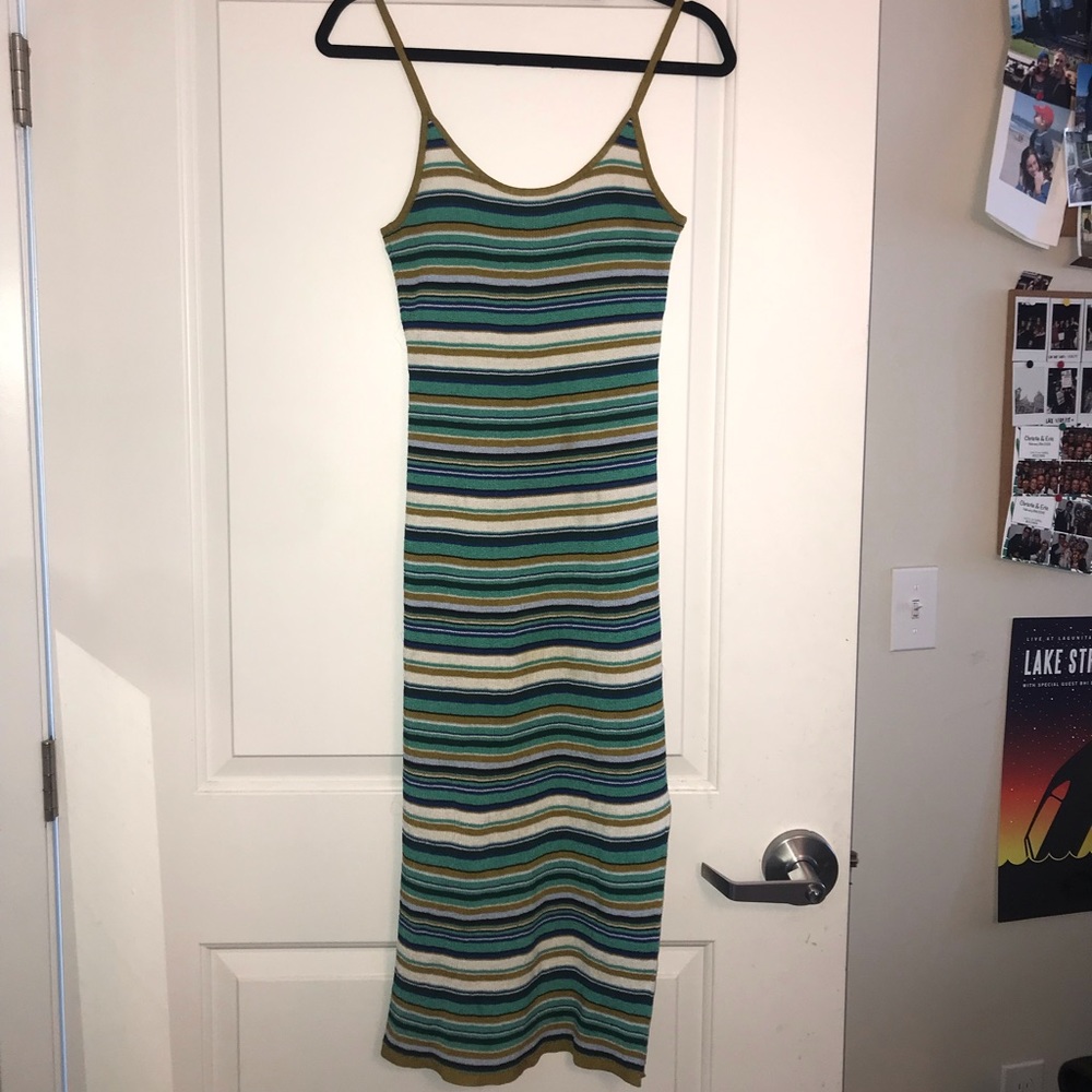 Striped Midi Dress